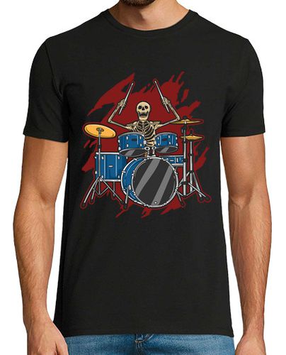 Camiseta Esqueleto Baterista Batería Grupos Música Rock Heavy Metal - latostadora.com - Modalova