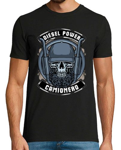 Camiseta Diesel Power Calavera Chófer Camionero Conductor Camión Trailer - latostadora.com - Modalova