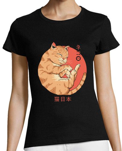 Camiseta Mujer Manga Corta camisa de gato japonés para mujer laTostadora - latostadora.com - Modalova