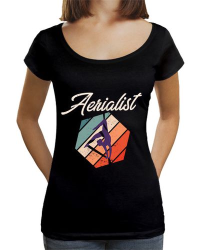 Camiseta Mujer Cuello Ancho Loose Fit sedas aéreas bailarina aeronáutica seda laTostadora - latostadora.com - Modalova