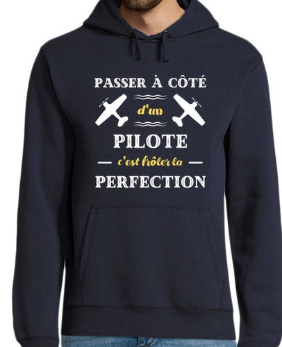 Sudadera Con Capucha Para Hombre perfección piloto de avión humor ulm laTostadora - latostadora.com - Modalova