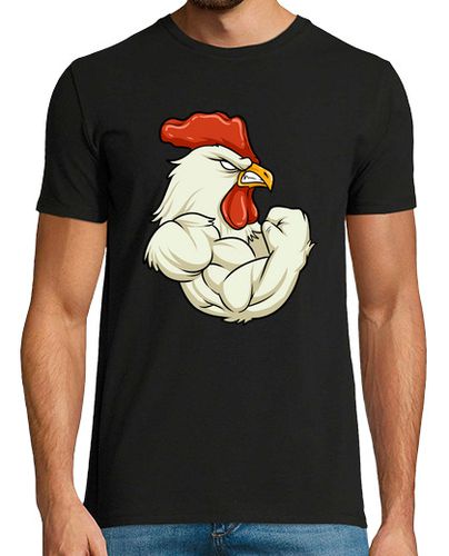 Camiseta gallo en el gimnasio fitness entrenamiento músculos - latostadora.com - Modalova