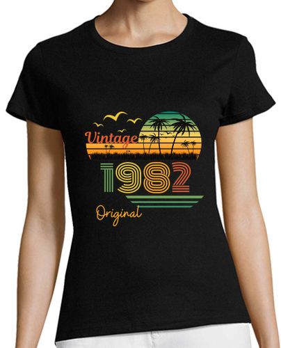Camiseta mujer vendimia 1982 original - latostadora.com - Modalova