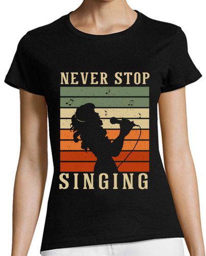 Camiseta Mujer Manga Corta nunca dejes de cantar laTostadora - latostadora.com - Modalova