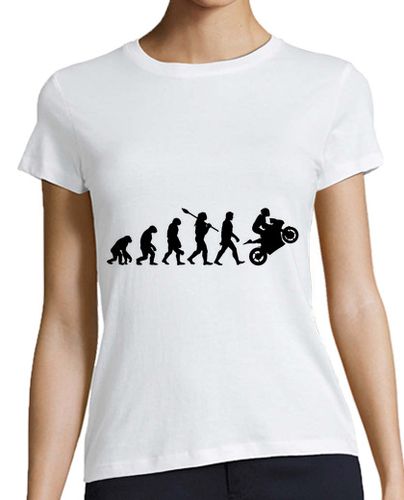 Camiseta mujer evolución de la moto - latostadora.com - Modalova