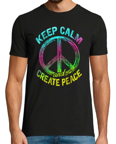 Camiseta Keep Calm and Create Peace laTostadora - latostadora.com - Modalova