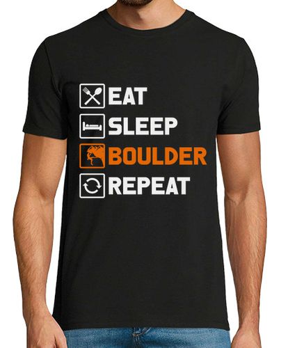 Camiseta comer dormir boulder repetir - latostadora.com - Modalova