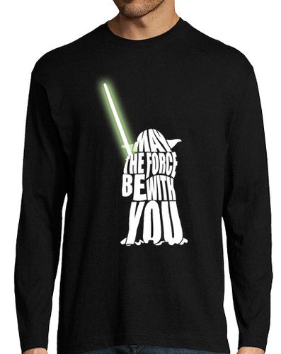 Camiseta Hombre Manga Larga Star Wars Yoda laTostadora - latostadora.com - Modalova