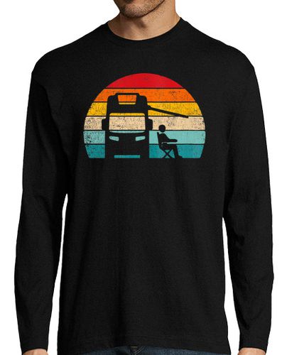 Camiseta Hombre Manga Larga Descanso en la Autocaravana laTostadora - latostadora.com - Modalova