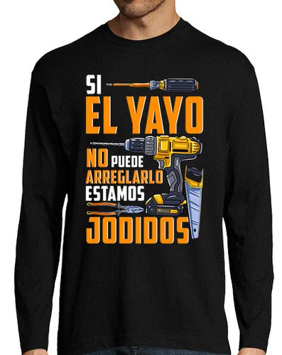 Camiseta Hombre Manga Larga Si el Yayo Abuelo no Puede laTostadora - latostadora.com - Modalova