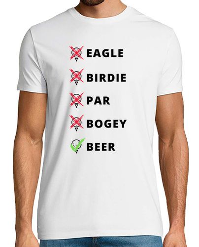 Camiseta eagle birdie par bogey cerveza golf fun - latostadora.com - Modalova