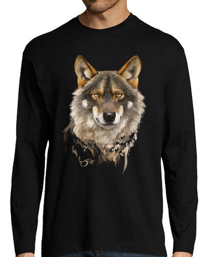 Camiseta Retrato de Lobo ibérico 1 - latostadora.com - Modalova