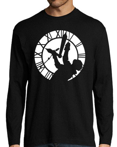 Camiseta Hombre Manga Larga Clock Tower - Regreso al Futuro laTostadora - latostadora.com - Modalova