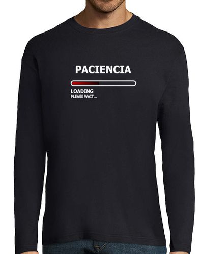 Camiseta Hombre Manga Larga CARGANDO PACIENCIA laTostadora - latostadora.com - Modalova