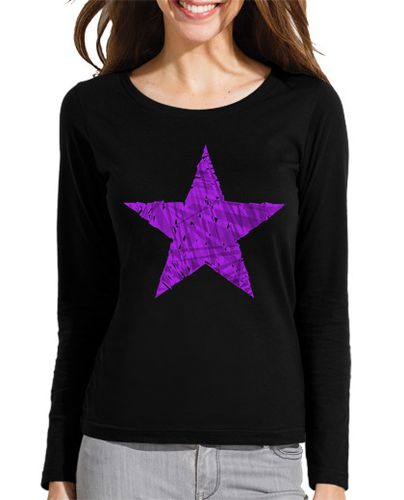 Camiseta mujer Estrella Morada Cristales - latostadora.com - Modalova