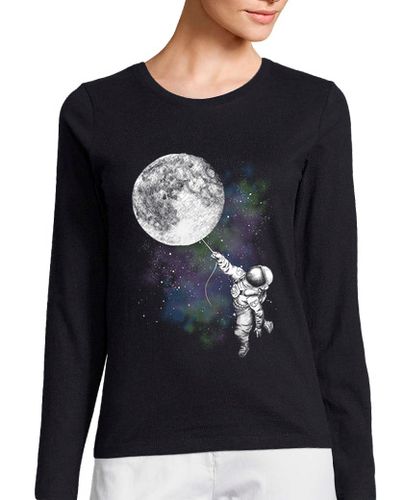 Camiseta Mujer Manga Larga Moon balloon laTostadora - latostadora.com - Modalova