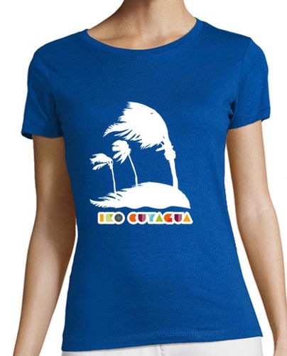 Camiseta Mujer Manga Corta Palmeras blancas azotadas por el viento laTostadora - latostadora.com - Modalova