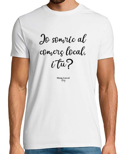Camiseta Jo somric - Català, davant, H - latostadora.com - Modalova
