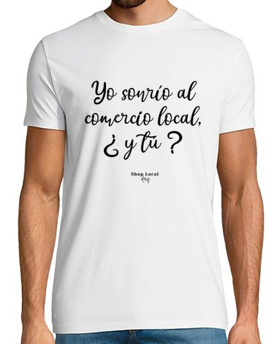 Camiseta Yo sonrio - Español, delante, H - latostadora.com - Modalova