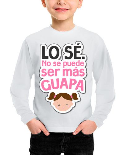 Camiseta Niño Manga Larga Niña - Lo Sé. No Se Puede Ser Más Guapa laTostadora - latostadora.com - Modalova