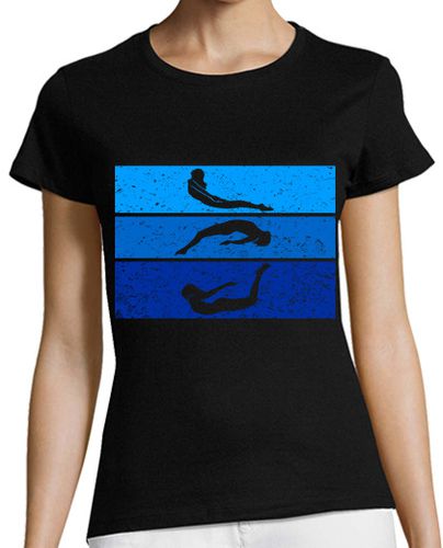 Camiseta mujer nadador nadar buceo agua afición - latostadora.com - Modalova