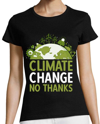 Camiseta mujer cambio climático no gracias energía sol - latostadora.com - Modalova