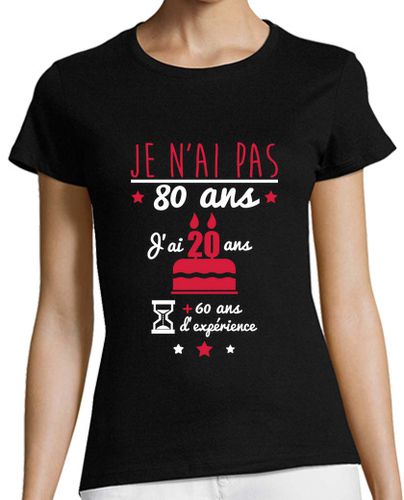 Camiseta mujer no regalo de aniversario de 80 años laTostadora - latostadora.com - Modalova