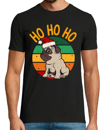 Camiseta Hombre Manga Corta feliz pugging navidad perro pug laTostadora - latostadora.com - Modalova