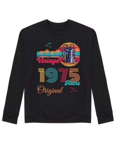 Sudadera Sin Capucha Unisex walkman retro vintage 1975 laTostadora - latostadora.com - Modalova