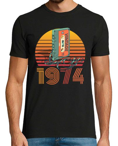 Camiseta casete de audio vintage 1974 - latostadora.com - Modalova