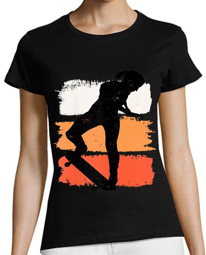 Camiseta mujer patineta halfpipe sport sk8 longboard - latostadora.com - Modalova