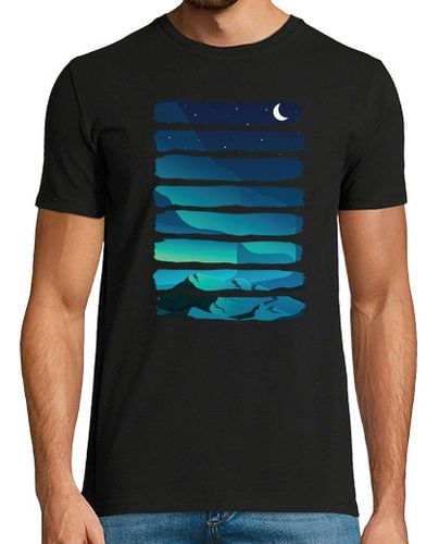 Camiseta Hombre Manga Corta aurora boreal auroras boreales alaska cielo nocturno laTostadora - latostadora.com - Modalova