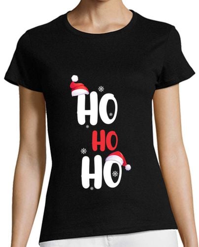 Camiseta Mujer Manga Corta divertidos regalos de navidad ho ho ho laTostadora - latostadora.com - Modalova