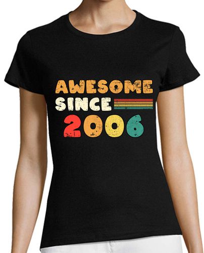 Camiseta mujer impresionante desde 2006 retro para el - latostadora.com - Modalova