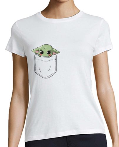 Camiseta mujer Grogu en tu bolsillo - latostadora.com - Modalova