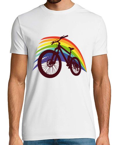 Camiseta bicicleta con arcoiris - latostadora.com - Modalova