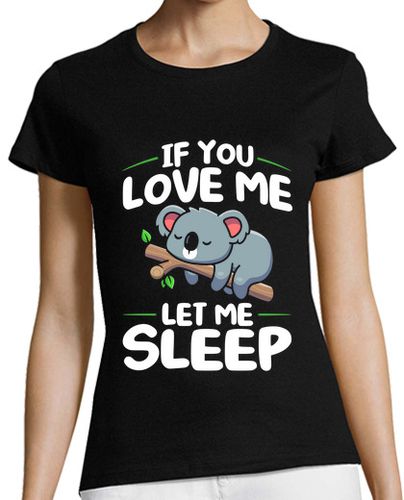 Camiseta mujer lindo koala está durmiendo en una rama - latostadora.com - Modalova