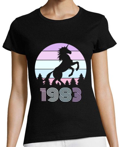Camiseta mujer unicornio 1983 - latostadora.com - Modalova