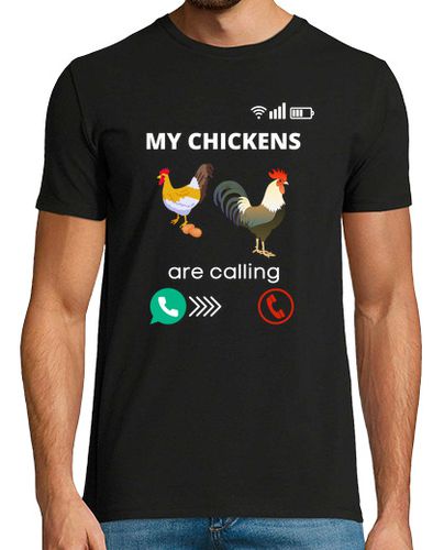 Camiseta mis gallinas están llamando al granjero - latostadora.com - Modalova