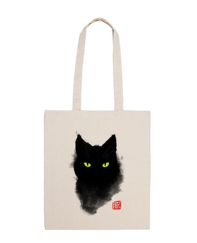 Bolsa Black Cat watercolor - Gato arte tinta laTostadora - latostadora.com - Modalova