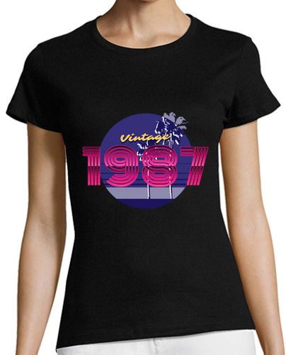 Camiseta mujer 1987 retro vintage disco - latostadora.com - Modalova