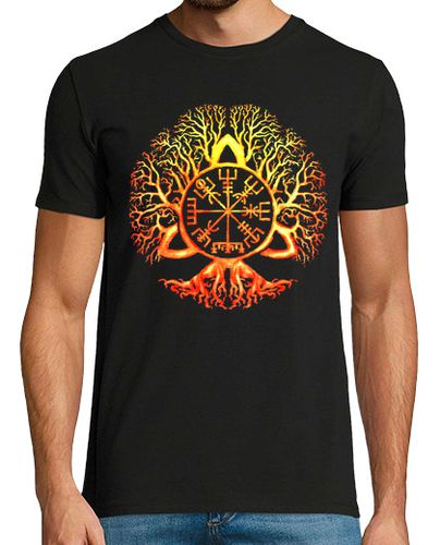 Camiseta vegvisir símbolo amuleto de la suerte árbol de la vida regalo mágico - latostadora.com - Modalova