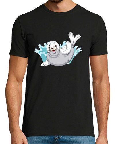 Camiseta Hombre Manga Corta foca focas foca lobo marino laTostadora - latostadora.com - Modalova