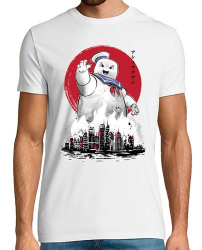 Camiseta Marshmallow man sumi-e - latostadora.com - Modalova