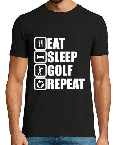 Camiseta comer dormir jugar al golf repetir golf - latostadora.com - Modalova