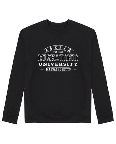 Sudadera Sin Capucha Unisex Miskatonic University realista laTostadora - latostadora.com - Modalova