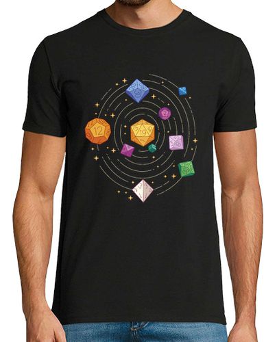 Camiseta Hombre Manga Corta sistema solar de dados de juego laTostadora - latostadora.com - Modalova