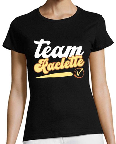 Camiseta Mujer Manga Corta equipo raclette regalo humor navidad laTostadora - latostadora.com - Modalova