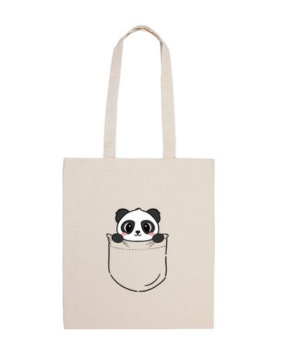 Bolsa Tote bag Panda en el bolsillo - latostadora.com - Modalova