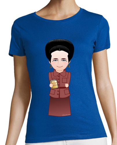 Camiseta mujer Kokeshi Simone de Beauvoir - latostadora.com - Modalova